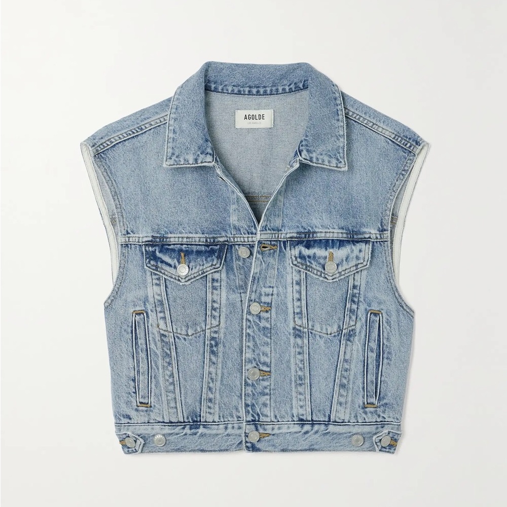 Agolde – Charli Denim Vest (Immortal)
Size XS. NWT.